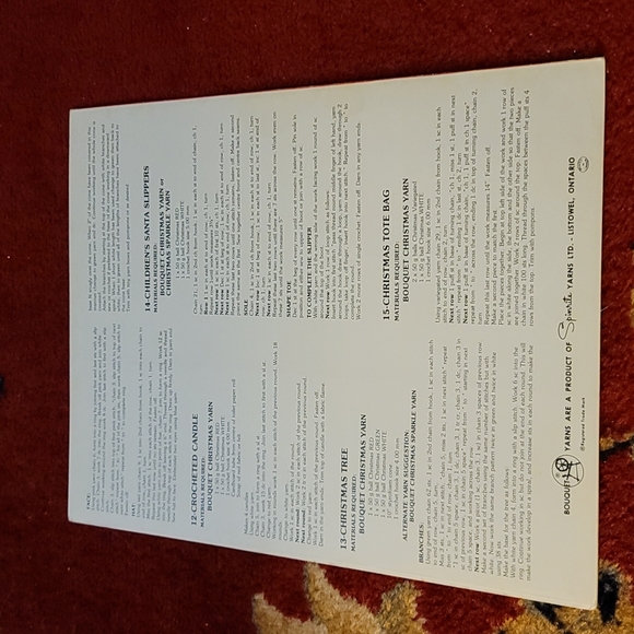 Set of 4 - Vintage Crocheted Christmas Leisure Arts Leaflets 602/328/30?/601 - Picture 3 of 9